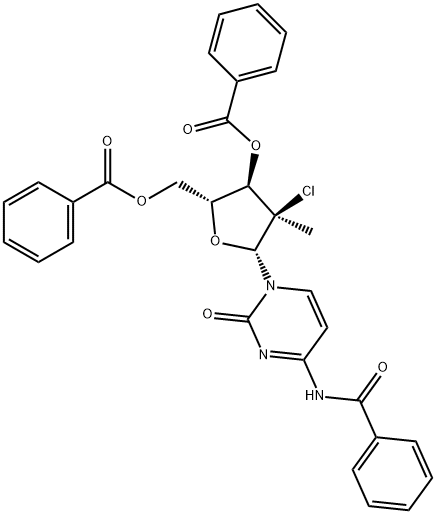 (2R,3r,4r,5r)-5-(4-苯酰胺-2-氧代嘧啶-1(2H)-基)-2-((苯甲?；趸?甲基)-4-氯-4-甲基四氫呋喃-3-苯甲酸